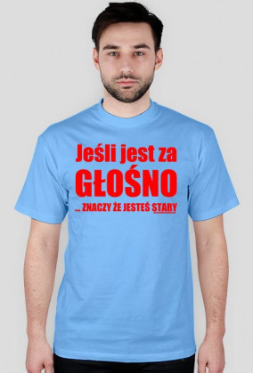 Koszulka "Jeśli jest za głośno..." WB car audio - biała, napis czerwony