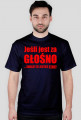 Koszulka "Jeśli jest za głośno..." WB car audio - biała, napis czerwony