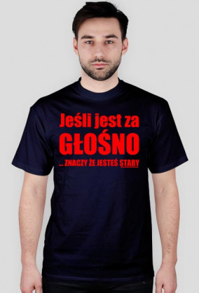 Koszulka "Jeśli jest za głośno..." WB car audio - biała, napis czerwony