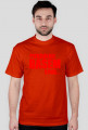 Koszulka "Pierdolnij basem..." WB audio napis czerwony
