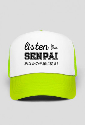 Listen to your senpai - Czapka fana anime