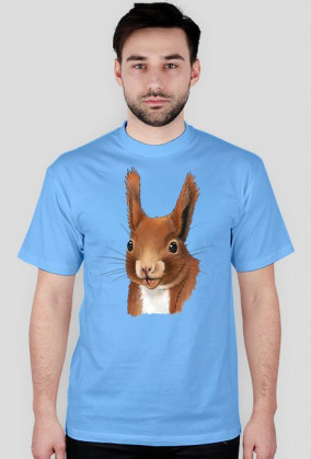 koszulka męska z wiewiórą 1