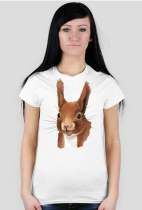 koszulka damska z wiewiórą 1