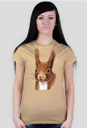 koszulka damska z wiewiórą 1