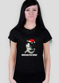 Mruczących świąt (T-shirt damski)