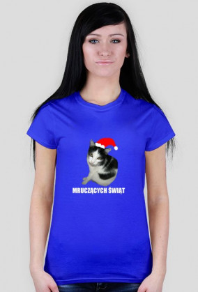 Mruczących świąt (T-shirt damski)