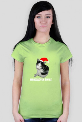 Mruczących świąt (T-shirt damski)