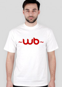 Koszulka ~WB~ napis czerwony