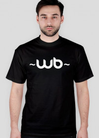 Koszulka ~WB~ audio napis biały