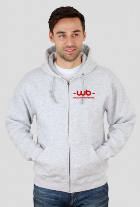 Bluza męska ~WB~audio czarna czerwony napis