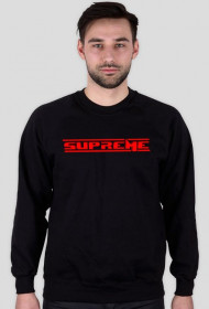 Bluza czarna męska bez kaptura SUPREME - M.P'Gaming