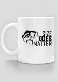 Size does matter nadruk czarny - Kubek