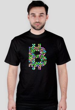 koszulka bitcoin (czarna, męska)