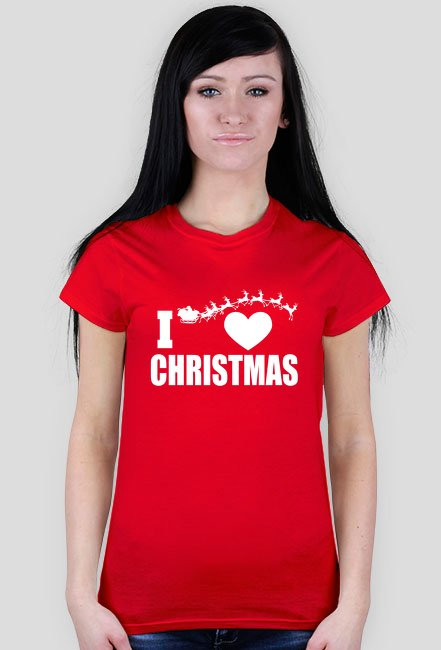 I love Christmas Kocham święta Bożego Narodzenia - kobieca