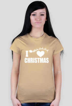 I love Christmas Kocham święta Bożego Narodzenia - kobieca
