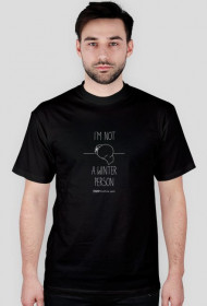 Winter person - koszulka męska czarna/granat