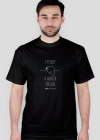 Winter person - koszulka męska czarna/granat