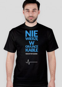 ReduktorSzumu koszulka grające kable czarna