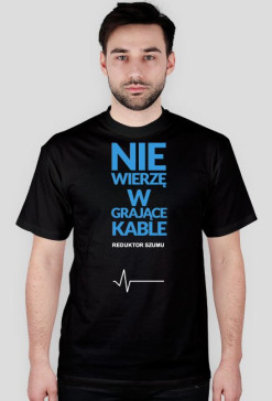 ReduktorSzumu koszulka grające kable czarna