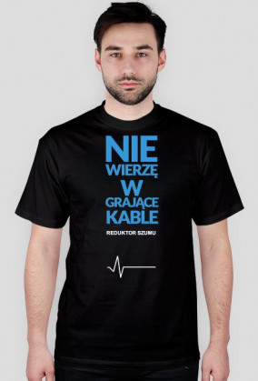 ReduktorSzumu koszulka grające kable czarna
