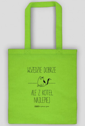 Z koteł najlepiej - torba kolor