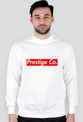 Bluza bez kaptura Prestige Corporation//fake supreme logo