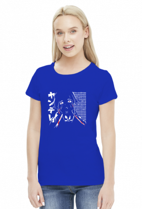Koszulka anime Mirai Nikki Yandere (full white hiragana) (Damska)