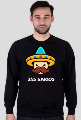 BLUZA "DAS AMIGOS" (BLACK)