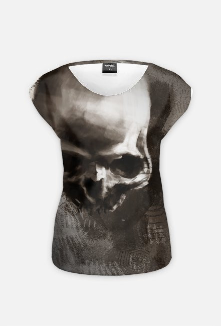 koszulka Skull - fullprint White Raven Style