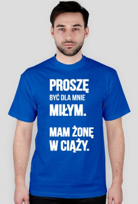 Jednokolorowa koszulka - Żona w ciąży