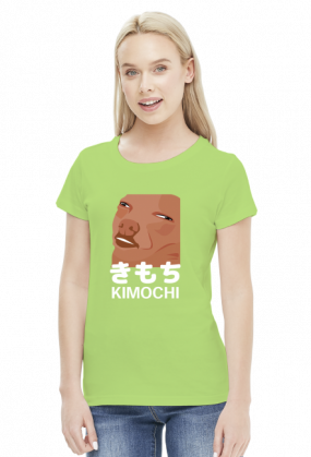 Koszulka Otaku - Kimochi (Japoński Mem) (Damska)