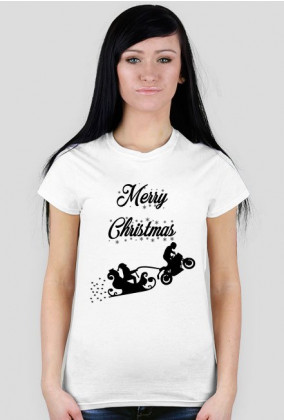 Merry Christmas - damska koszulka świąteczna