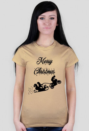 Merry Christmas - damska koszulka świąteczna