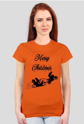 Merry Christmas - damska koszulka świąteczna