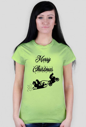 Merry Christmas - damska koszulka świąteczna