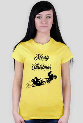 Merry Christmas - damska koszulka świąteczna