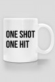 One Shot, One Hit Kaczmysz logo kubek