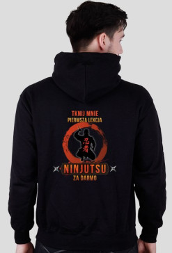 Ninjutsu Tknij Mnie - Bluza Kangór nadruk tył