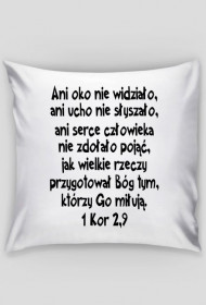 Ani oko nie widziało, poduszka