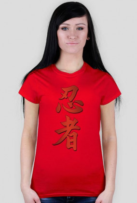 KOSZULKA NINJA DAMSKA T-Shirt Ninjutsu Kanji NINJAGAMESPL