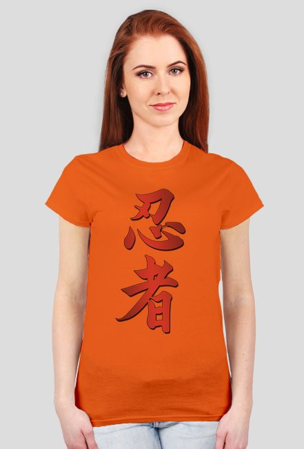 KOSZULKA NINJA DAMSKA T-Shirt Ninjutsu Kanji NINJAGAMESPL