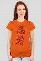 KOSZULKA NINJA DAMSKA T-Shirt Ninjutsu Kanji NINJAGAMESPL