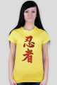 T-Shirt Ninjutsu Kanji - Damska