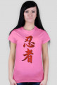 KOSZULKA NINJA DAMSKA T-Shirt Ninjutsu Kanji NINJAGAMESPL