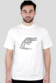 T-shirt męski pistolet