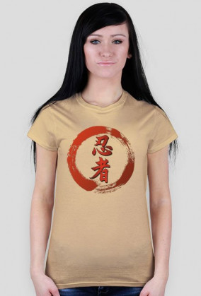 T-Shirt Ninjutsu Kanji Koło - Damska