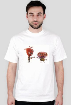 Koszulka (biała) ''serce i mózg''