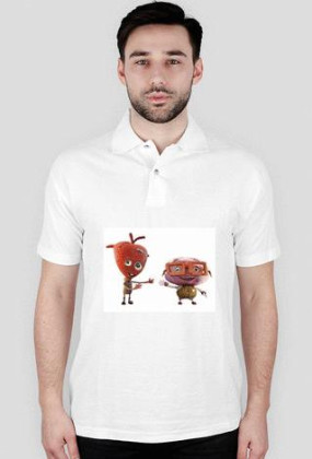 Koszulka polo ''serce i mózg''