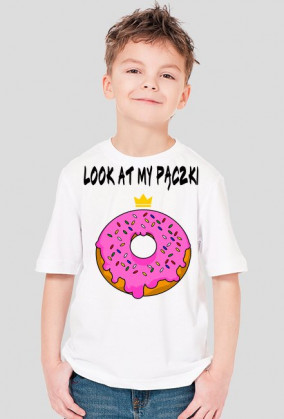 Bluzka chłopięca "look at my pączki"