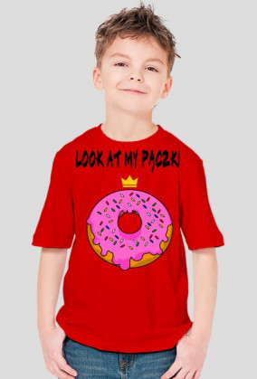 Bluzka chłopięca "look at my pączki"